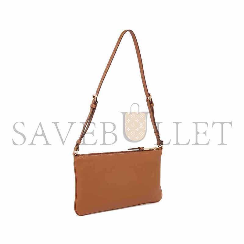 PRADA SMALL LOGO SHOULDER BAG IN GRAINED LEATHER 1NE545 (24*14cm)